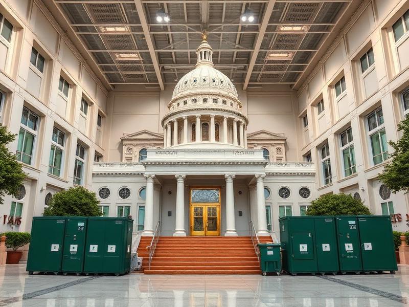 Smart waste management solution for Government & Defense Facilities - IoT-enabled bins and monitoring systems